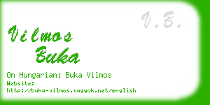 vilmos buka business card